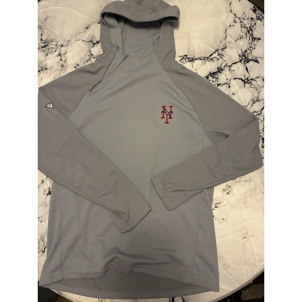 New York Mets Men's Large Levelwear Quarter Zip Pullover Sweater - Gray